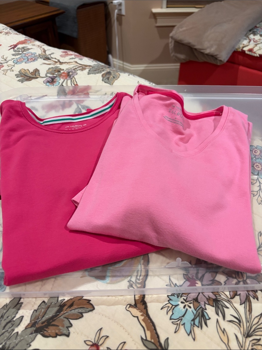 Talbots wans Pink Short Sleeve Tees - Two Shades